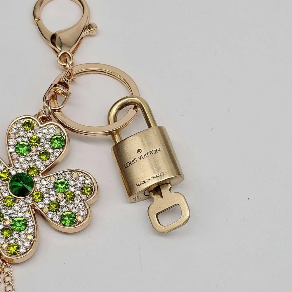 Authentic Louis Vuitton Lock & Key with unbranded Flower Bagcharm, Keycharm - Picture 7 of 8
